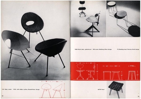 Google Image Result for http://www.modernism101.com/images/knoll_chairs_04.jpg #cataloge #knoll
