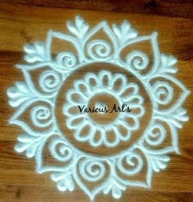 Kolam design rangoli
