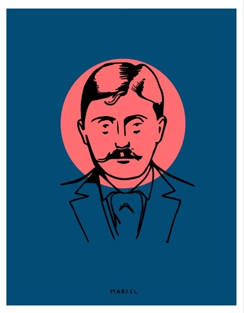 Marcel Proust #proust #authors #michael #literature #illustration #constantine