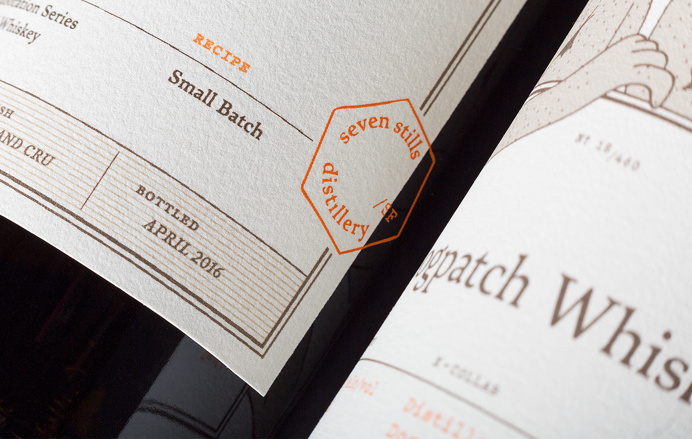 minimal Seven Stills whiskey distillery alcohol packaging branding corporate design bottle san francisco modern minimal designblog inspirati