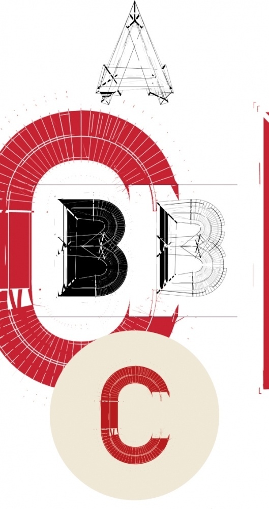 TYPE / DECONSTRUCT on the Behance Network #grid #design #graphic #typography