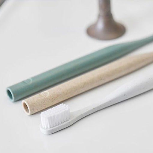 Biodegradable Toothbrush This unique toothbrush features a biodegradable handle. The various styles are made from a combination of plants, coffee, hemp, cotton and flax.