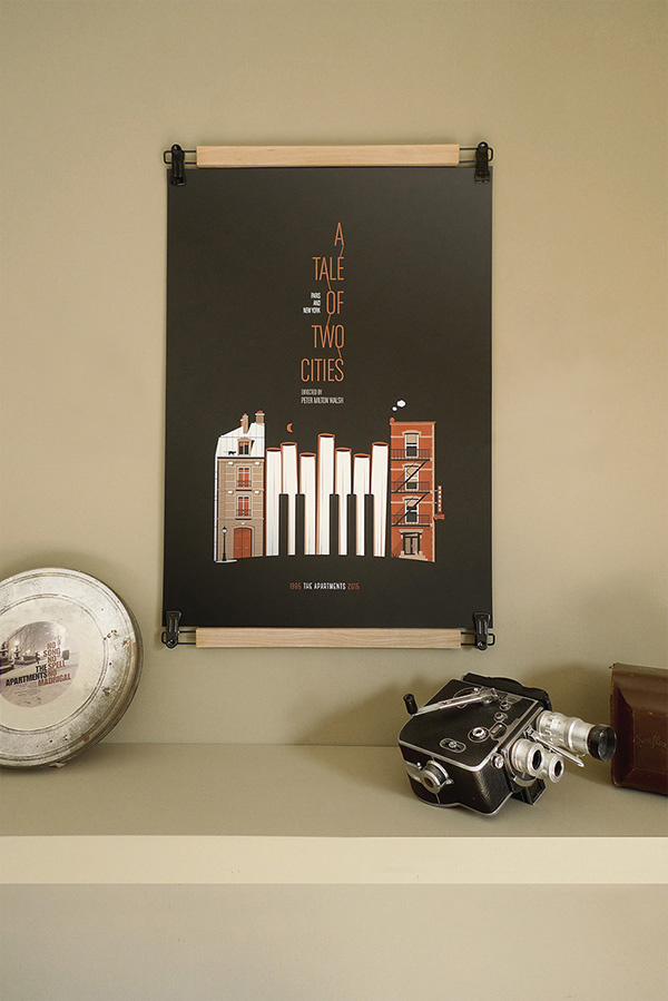 The Apartments screenprint by Dezzig