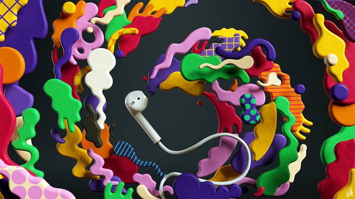 Vibrant by #michael #arnold & #jenue #illustration #3d #pattern #abstract #advertising
