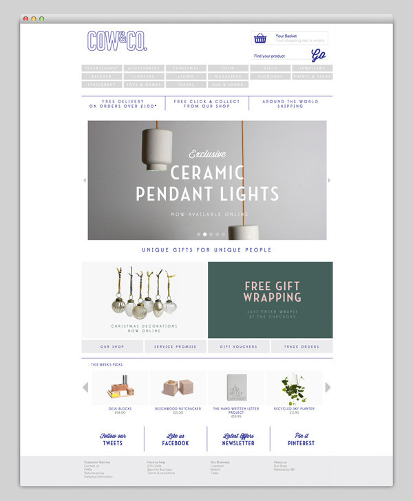 Cow&Co #website #layout #web