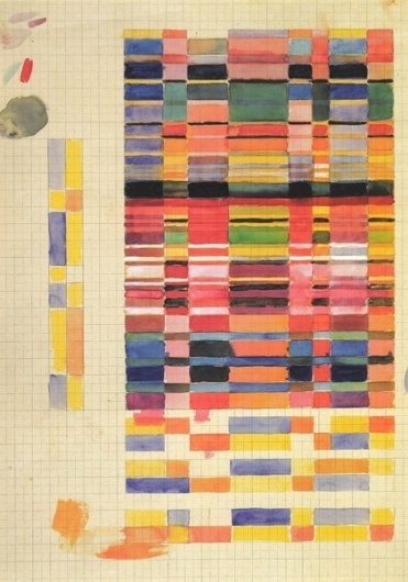 Gunta Stölzl - Bauhaus Master #fabric #process #geometric #concepts #sketch #watercolour