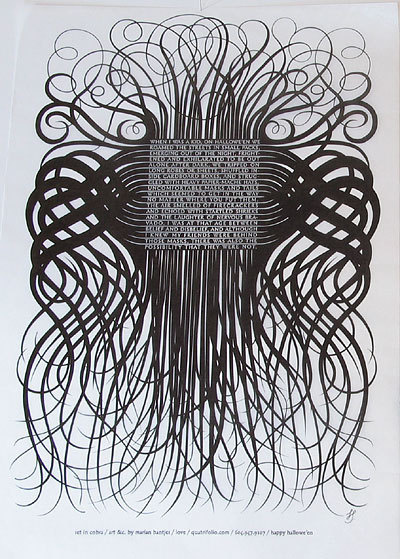 marian bantjes #bantjes #white #design #graphic #black #marian #illustration #poster #and