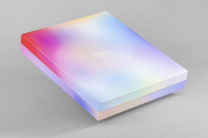 bombay electric colorful packaging color fade branding visual corporate identity fashion box minimal luxury deluxe design inspiration by des