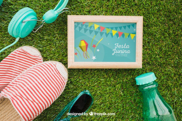 Summer concept with frame on grass Free Psd. See more inspiration related to Frame, Mockup, Summer, Template, Photo frame, Grass, Photo, Holiday, Mock up, Decoration, Pineapple, Decorative, Sunglasses, Vacation, Templates, Aloha, Up, Season, Concept, Composition, Mock, Summertime and Seasonal on Freepik.