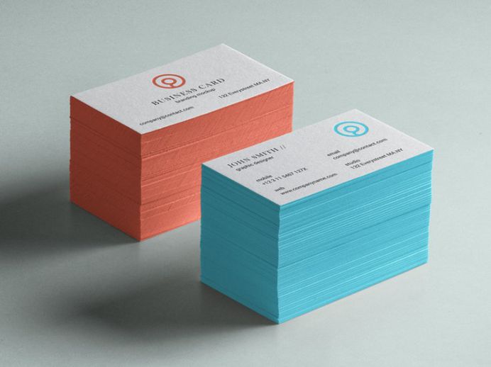Free Cool Business Card Mockup PSD
