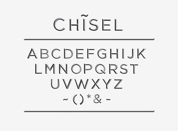CHISEL Typeface #typography