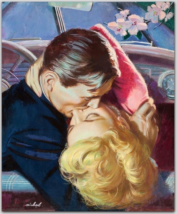 2564540_Image_6 (578x700, 130Kb) #alfred #james #portrait #pulp #vintage #painting #meese #kiss
