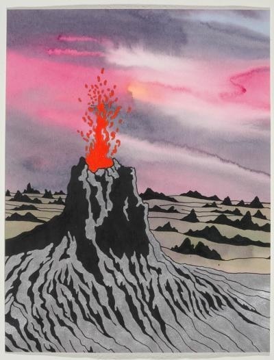 Ken Price, Contemporary Art Studio and Gallery #ken #form #gauche #price #painting #surreal #watercolour