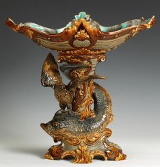 Vase. 19th century Majolica