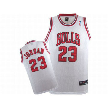 Nike Jordan 23 White NBA Bulls Jersey Red Numbers #fashion