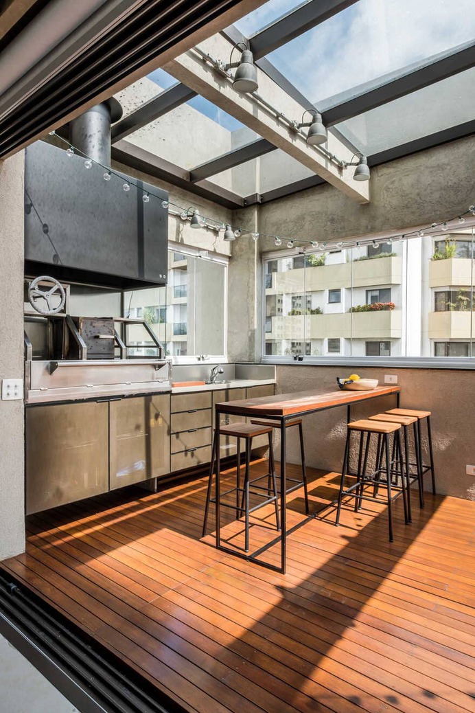kitchen terrace, Brazil / Mandarina Arquitetura