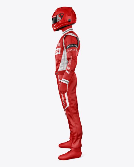 F1 Racing Kit Mockup - Side View