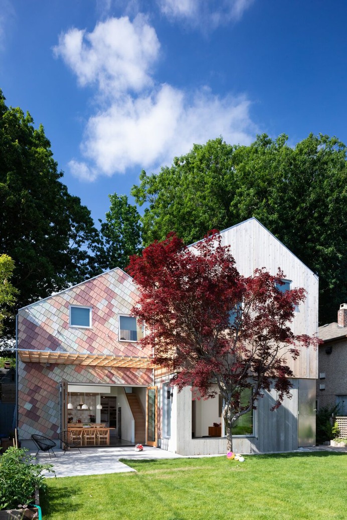 Shift House by Measured Has a Colorful, Confetti-Like Facade