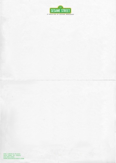 Interesting Letterhead Designs | Letterheady #sesame #letterhead #street