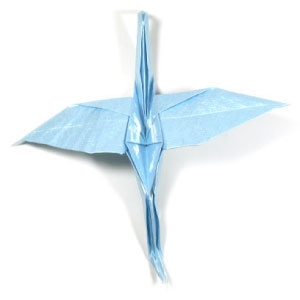 How to make a flying origami crane (http://www.origami-make.org/howto-origami-crane.php)