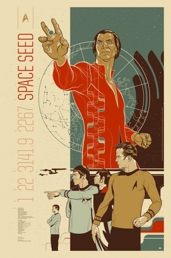 Star Trek: Space Seed : Martin Ansin, Illustrator | Illustration Portfolio #drafthouse #alamo #the #trek #illustration #star #poster