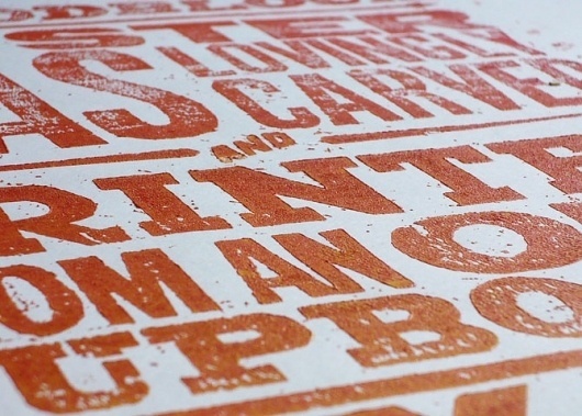Graphic-ExchanGE - a selection of graphic projects #carving #print #design #woodblock #typography