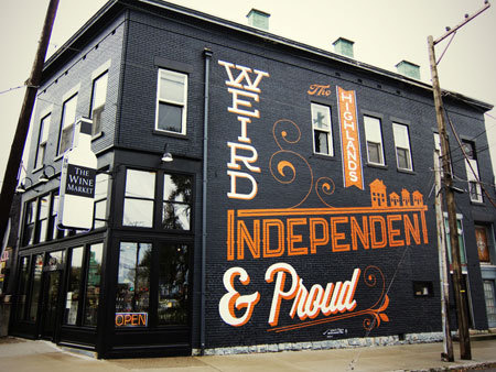Beautiful mural signage #signage #type #lettering