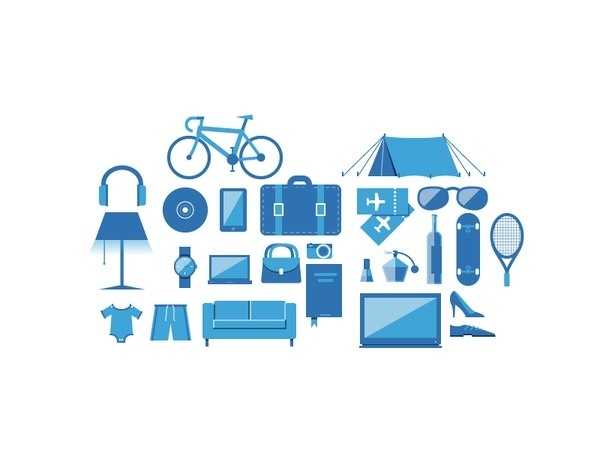 Clean simple illustrations #simple #duotone #2 #colour #style
