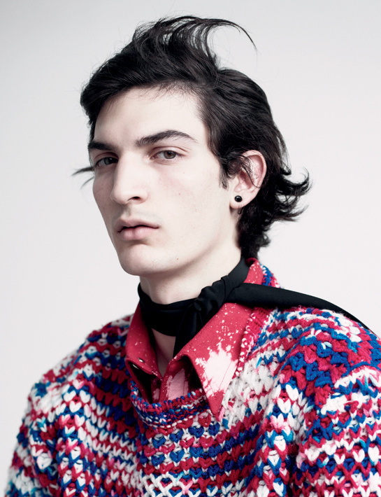 Vogue Hommes International Models: Spring/Summer 2014 Luca Lemaire #fashion #male #models