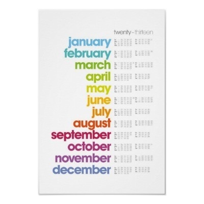 2013 Calendar #vignelli #2013 #calendar #crouwell #grid #ruder