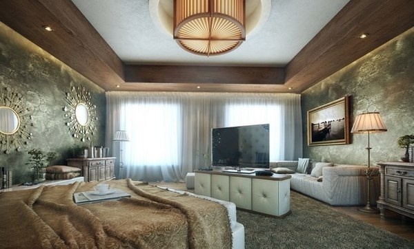 Artistic bedroom with painting #interior #paintings #bedroom #decor #art #painting