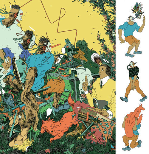 Drawings by Sam Vanallemeersch #detailed
