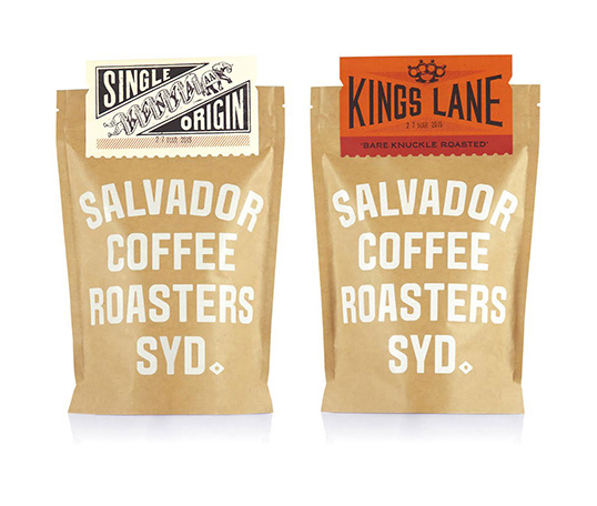 Salvador Coffee - Modern Functional with a touch of heritage labels #packaging #modern #functional #coffee