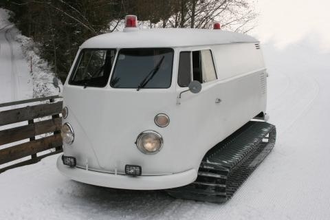 van1 Snow tracks from VW van photo #van #vw #snow tracks
