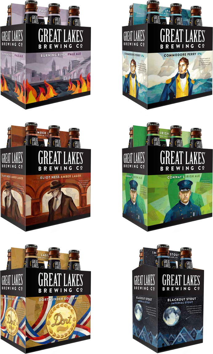 great, lakes, great lakes, beer, box, packaging
