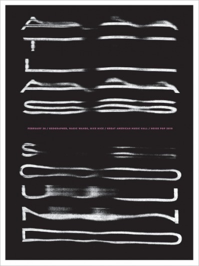 JASON MUNN - Atlas Sound - Poster #cox #munn #bradford #jason #print #color #screen #atlas #sound #2