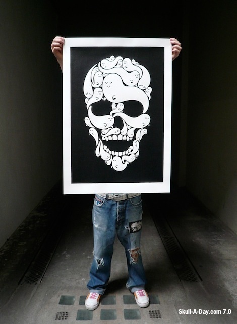 illustration #skul #ghosts #poster