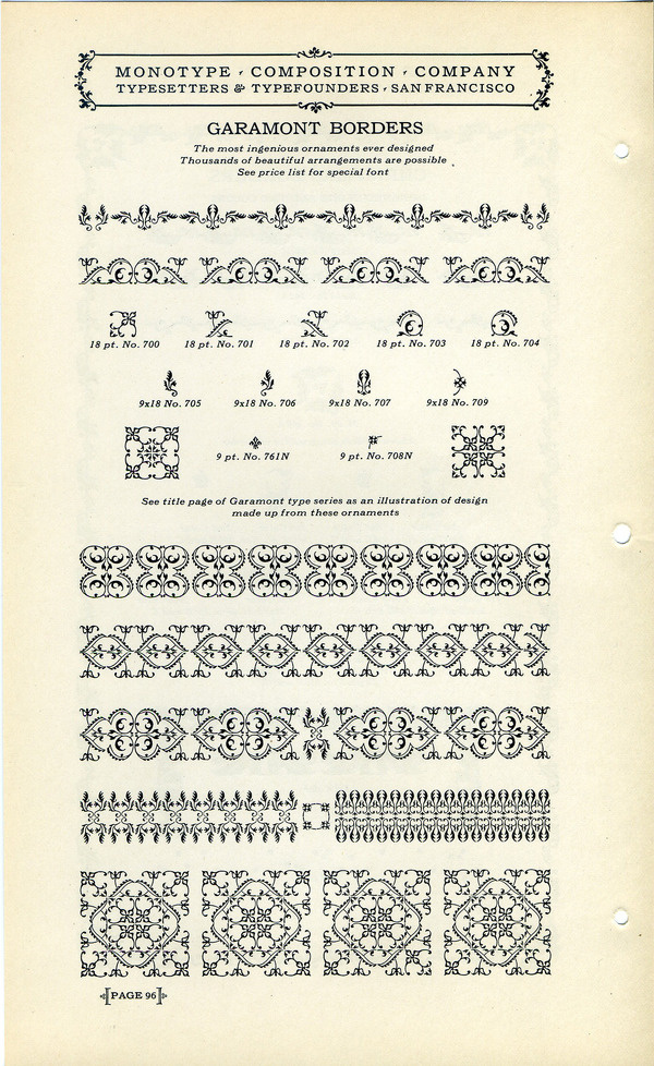 Monotype Garamont type specimen #type #garamond #specimen