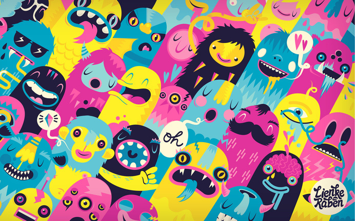 Monsters #monsters #illustration #colorful