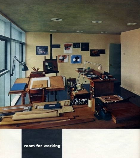 A House to Live With: Paul Rand in Esquire 1953: Slideshow: Slide 6: Observatory: Design Observer #interior #architecture