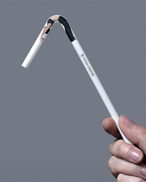 Yoga Centre adv by Leo Burnett Greater China #straw #yoga