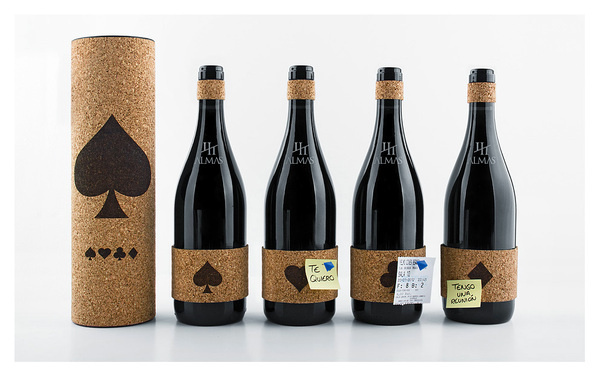 Cuatro-almas-packaging-vino-corcho-1 #botellas #labels #rioja #packaging #vino #design #graphic #wine #bottles #cuatro #pain #almas