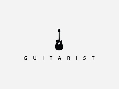 Guitarist logo design #logo #guitar
