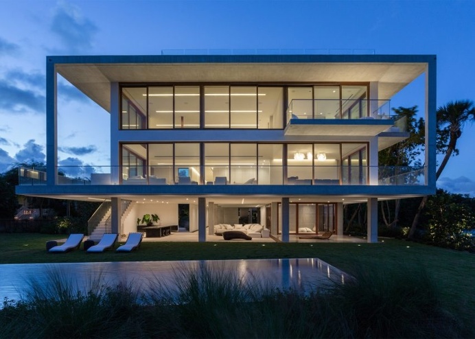 Dream house #modern #white #house #architecture #sunset #sunrise