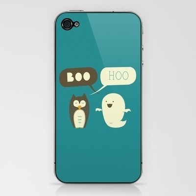 Boo Hoo iPhone & iPod Skin by AGRIMONY // Aaron Thong | Society6 #hoo #boo