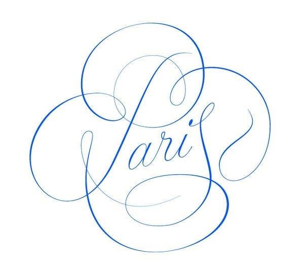 Paris type lettering