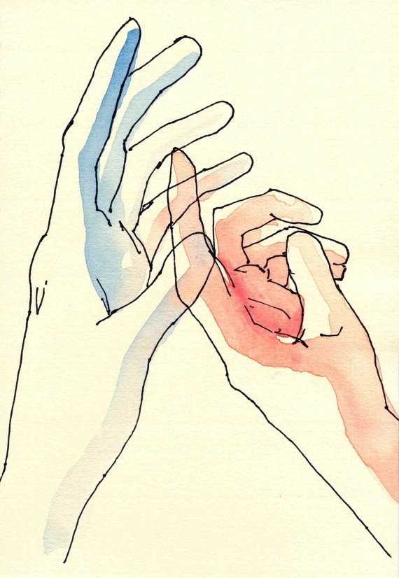 Hands series XIV by anapina on Etsy #illustration #hand