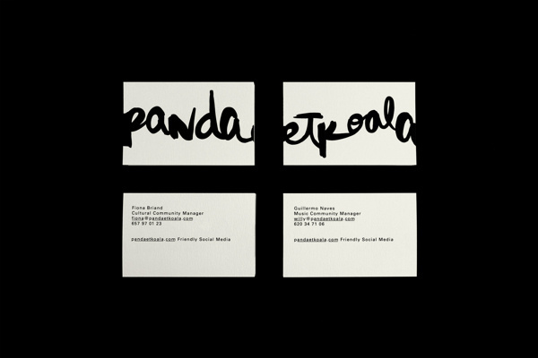 Pandaetkoala on Behance #corporativo #branding #identidad #pandaetkoala #social #business #etxeberria #naranjo #handmade #logo #calligraphy #madrid #miguel #media #cards #naranjoetxeberria #naranjo—etxeberria #diego #spain #direction #art