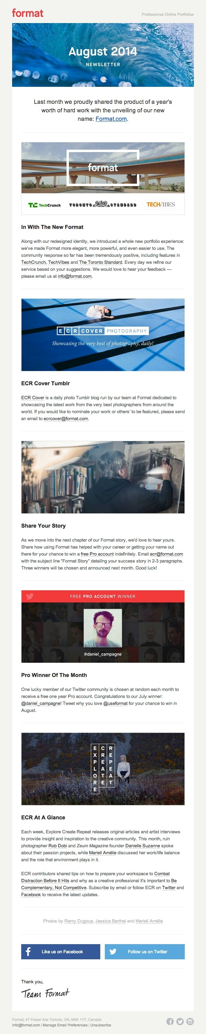 Product-Update-Email-Design-from-Format #email #mailing