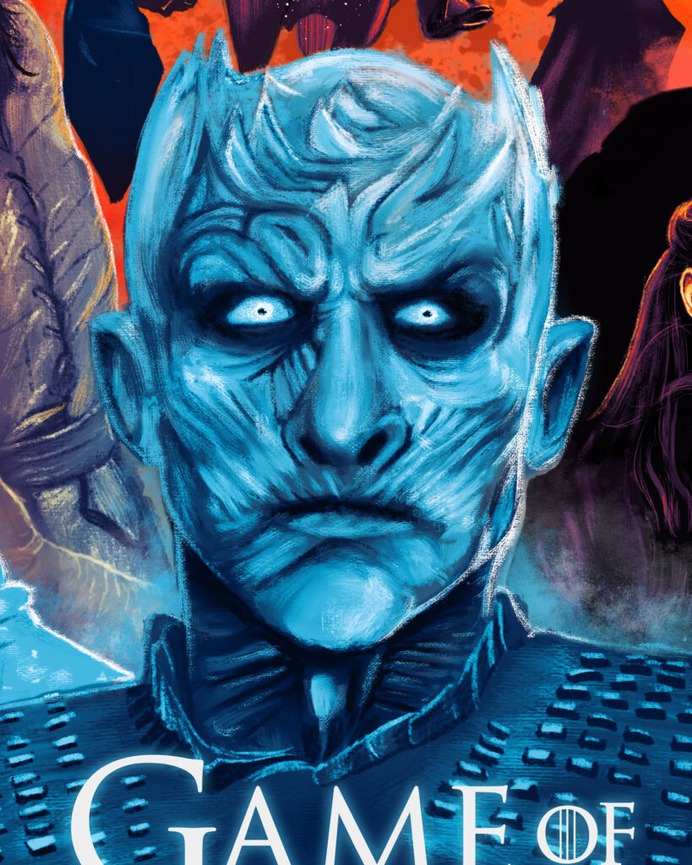 Game of Thrones - Alternate Movie Poster - The Commas #gameofthrones #got #gotseason8 #gameofthronesseason8 #character #characterdesign #westeros #hbo #songoficeandfire #keyart #thecommas #illustration #designagency #brandingagency #marketingagency #illustrationagency #televisionposter #tvseries #tvserial #tvposter